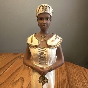 Vintage African-American Bride Figurine Statue